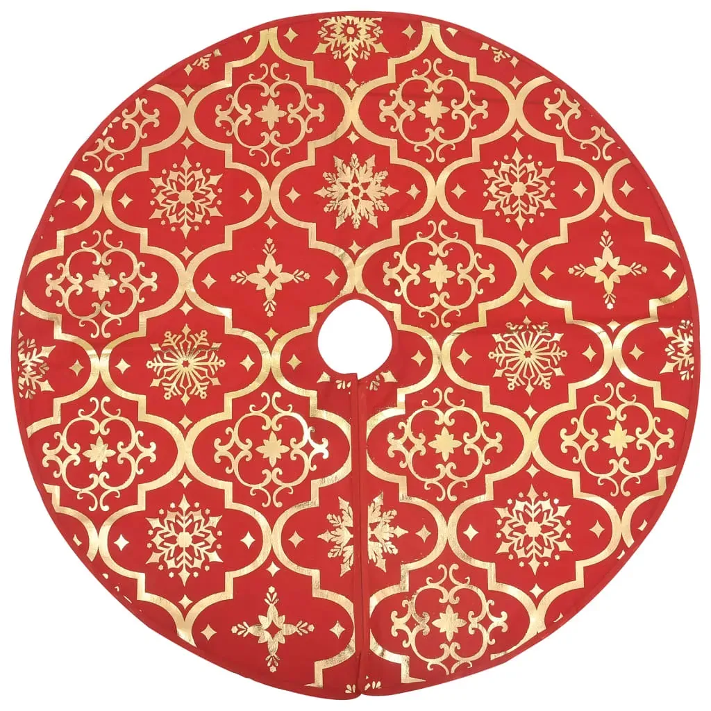 Luxury Christmas Tree Skirt with Sock Red Fabric Price