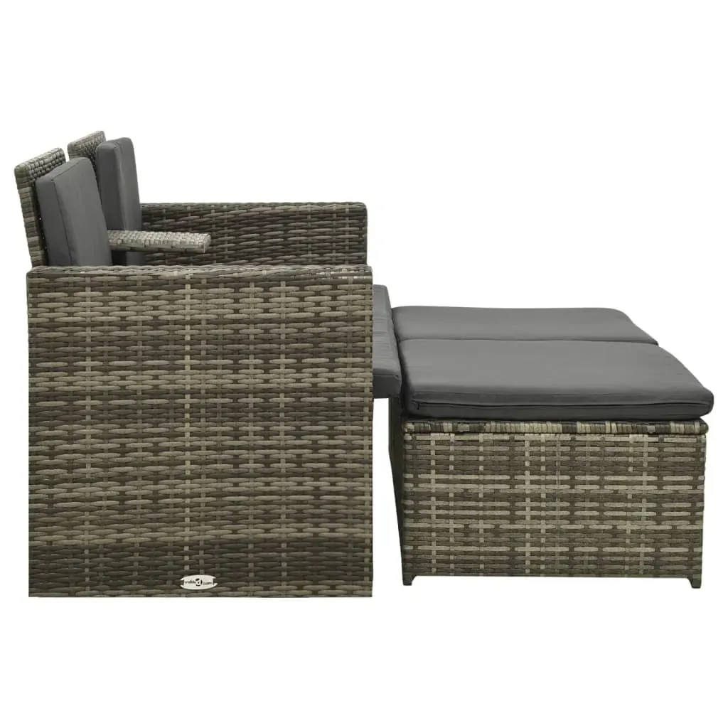 Garden Lounge Set with Cushions Poly Rattan Price