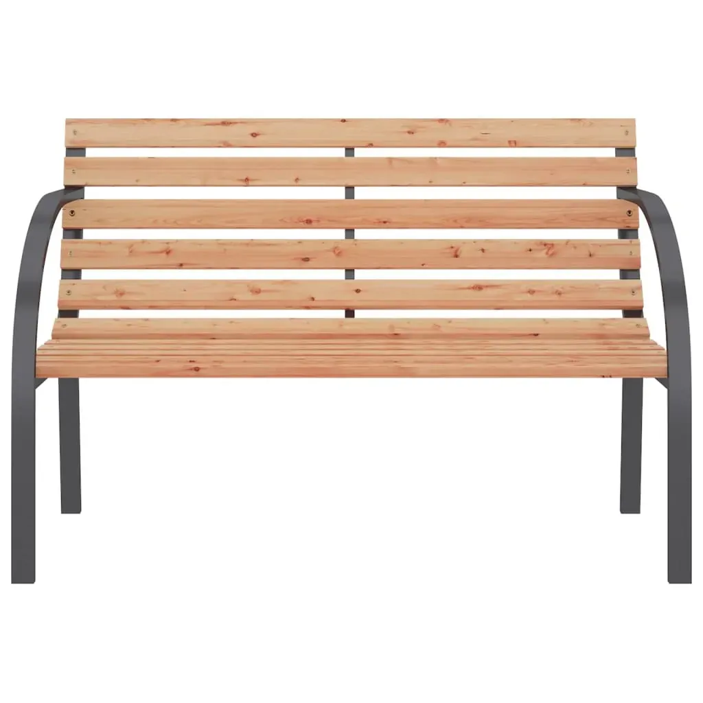 Garden Bench 120 cm Wood and Iron Price