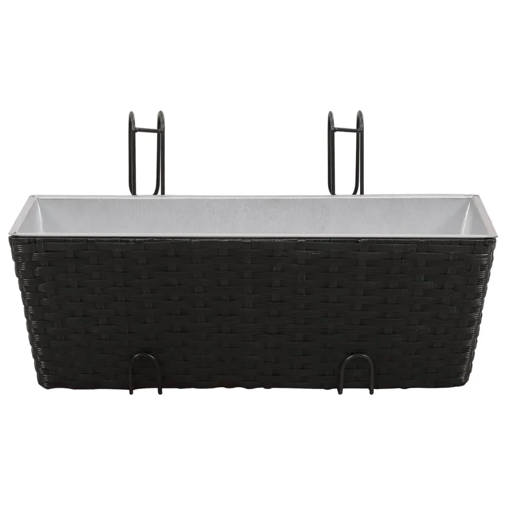 Balcony Trapezoid Rattan Planter 2 pcs Price