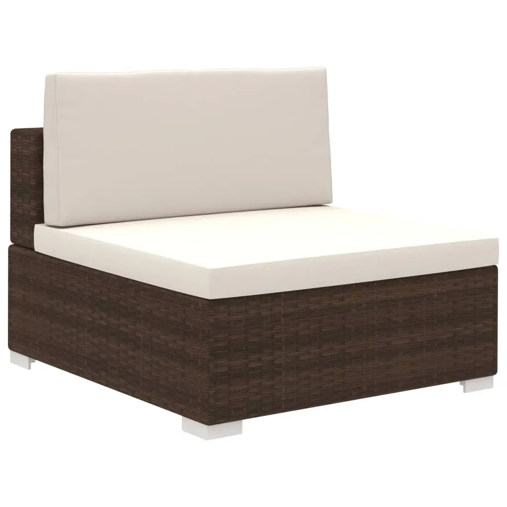 6 Piece Garden Lounge Set with Cushions Poly Rattan Price