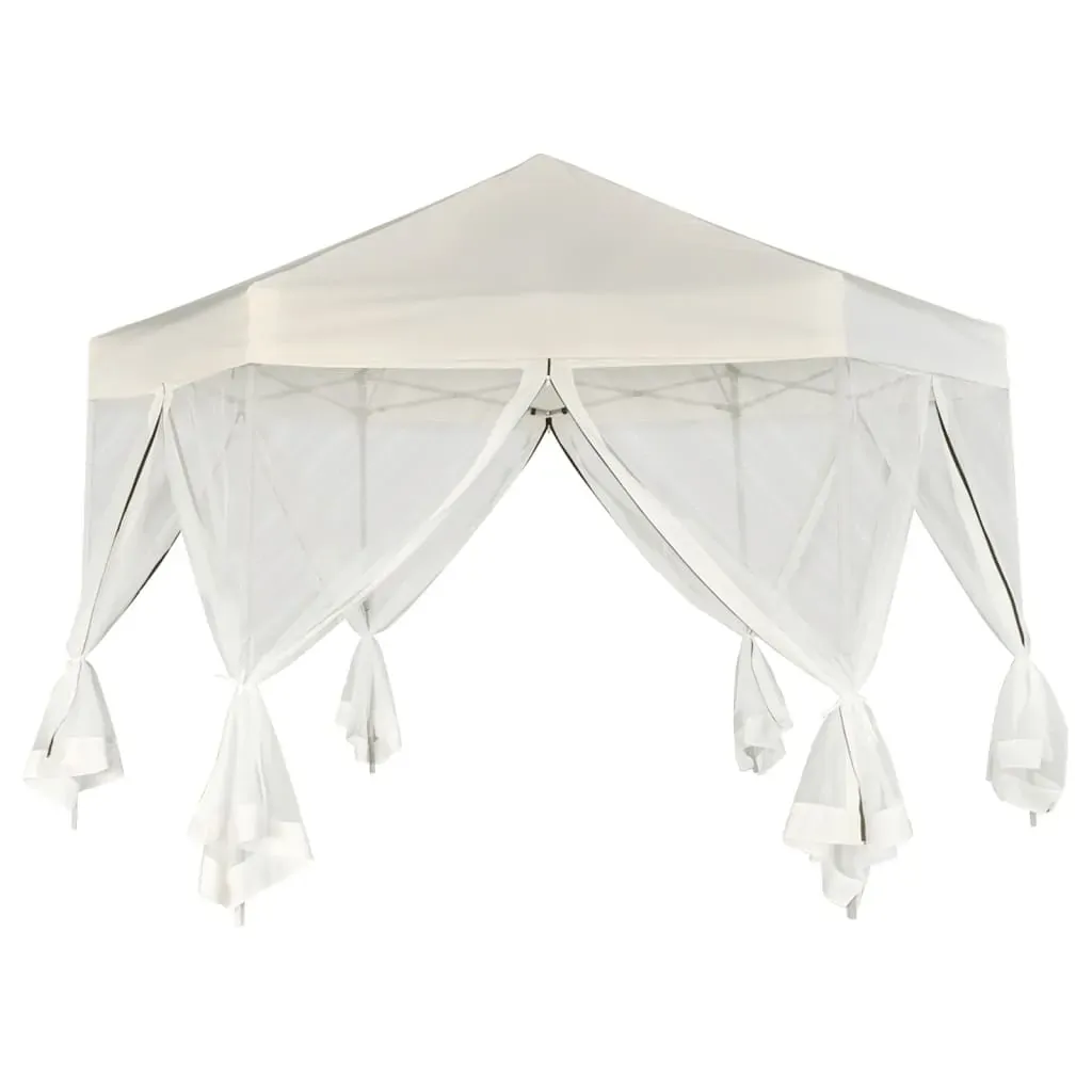 Hexagonal Pop-Up Marquee with 6 Sidewalls 3.6x3.1 m Price