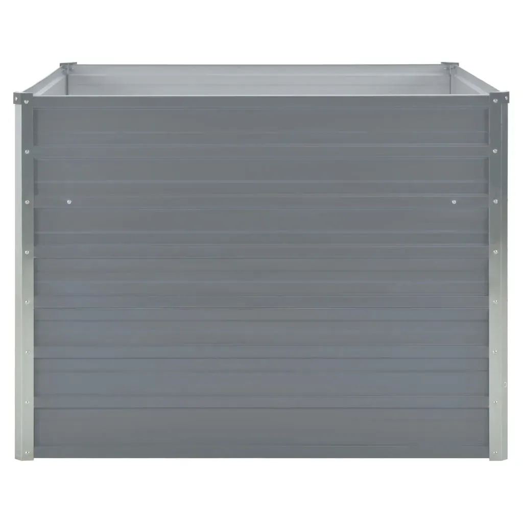 Raised Garden Bed 100x100x77 cm Galvanised Steel Price