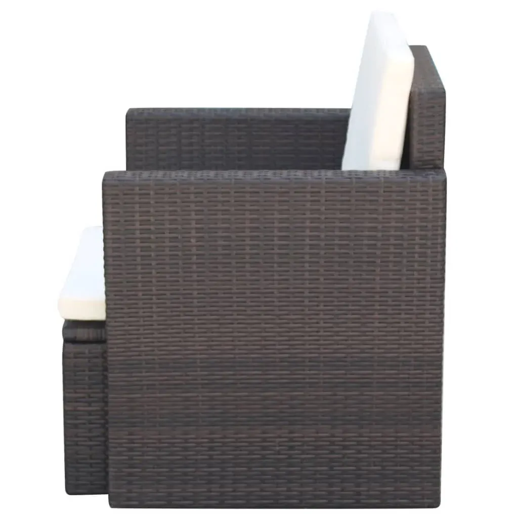 Garden Chair with Cushions and Pillows Poly Rattan Price