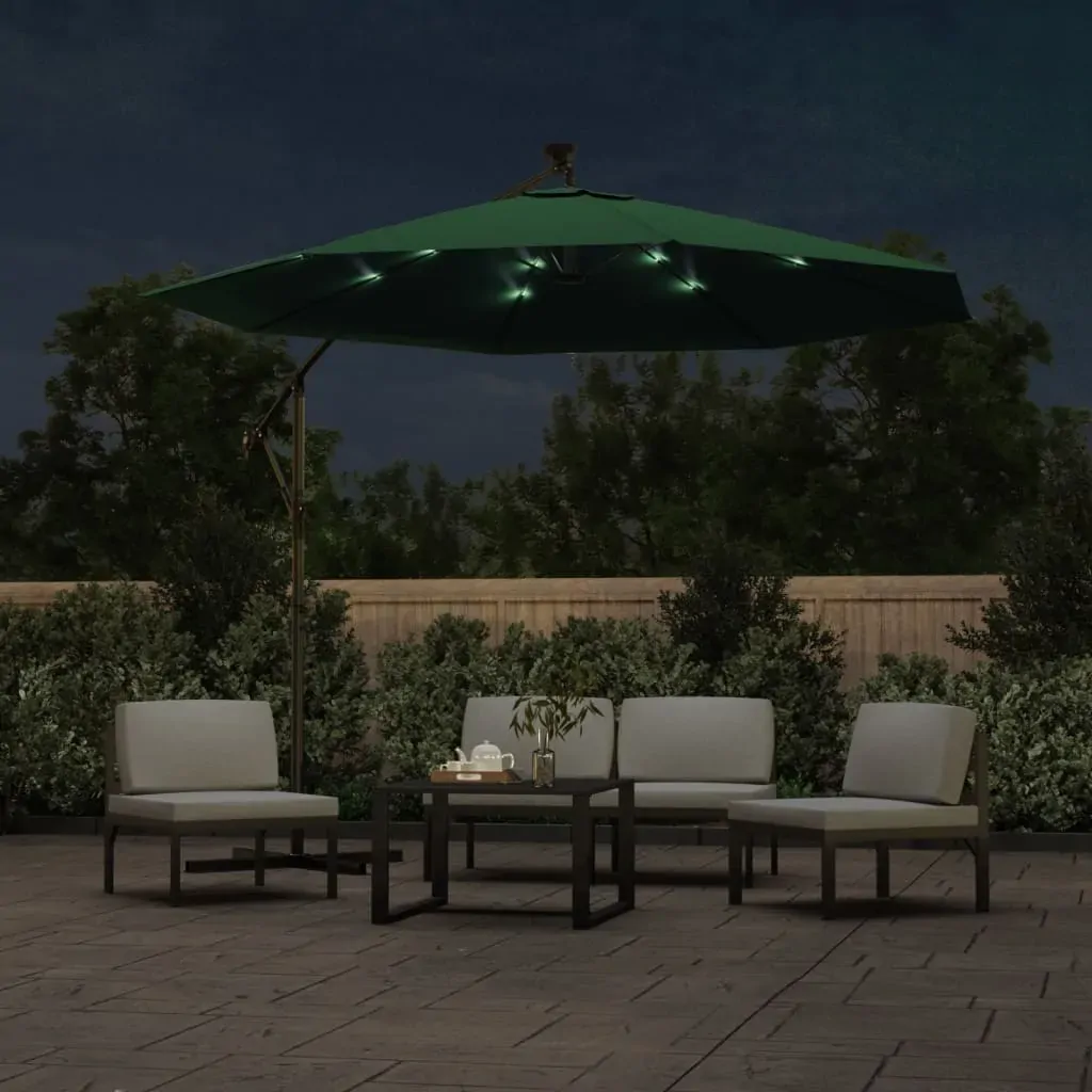 Hanging Parasol with LED Lighting Metal Pole Price