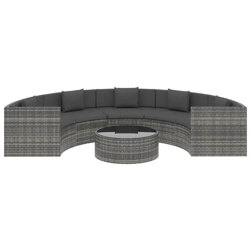 6 Piece Garden Lounge Set with Cushions Poly Rattan Price
