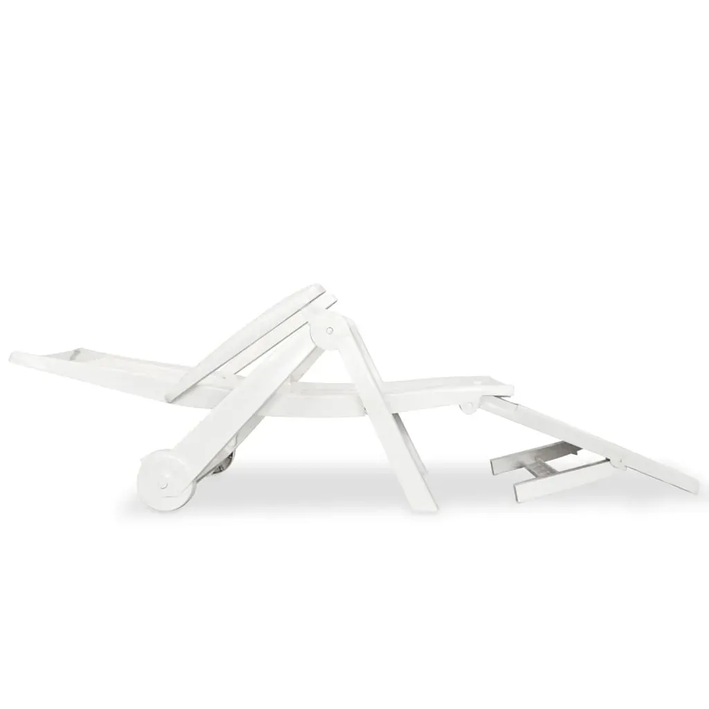 Sun Lounger with Footrest Plastic Price