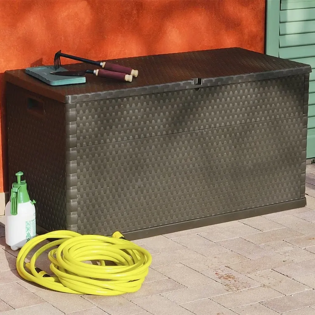 Garden Storage Box 120x56x63 cm PP Rattan Price