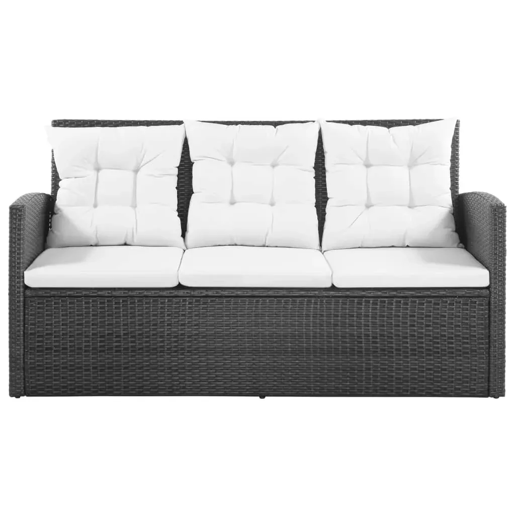 5 Piece Garden Lounge Set with Cushions Poly Rattan Price