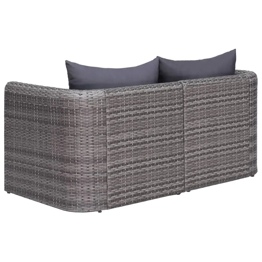 Garden Corner Sofas Grey Poly Rattan Price