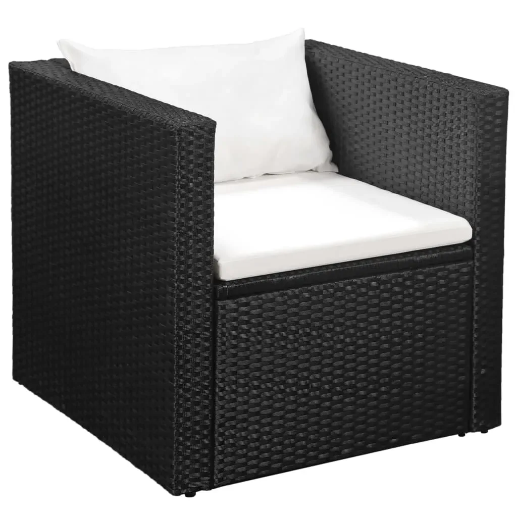 4 Piece Garden Lounge Set Poly Rattan Price