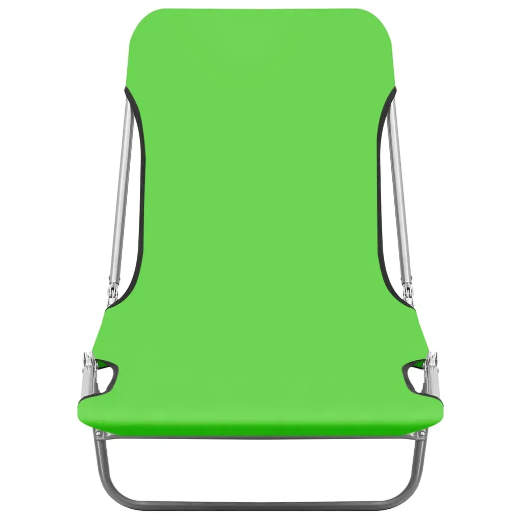 Folding Sun Loungers 2 pcs Steel and Fabric Price