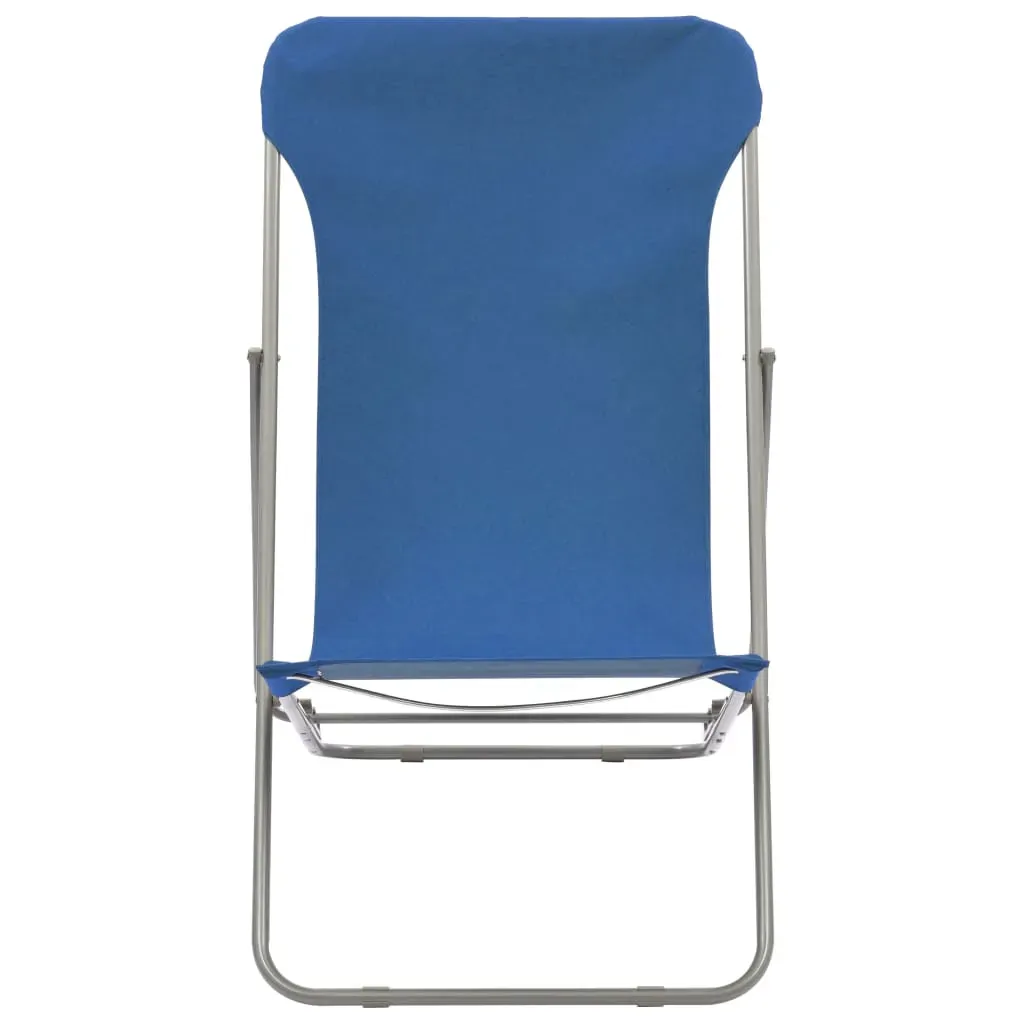 Folding Beach Chairs 2 pcs Steel and Oxford Fabric Price