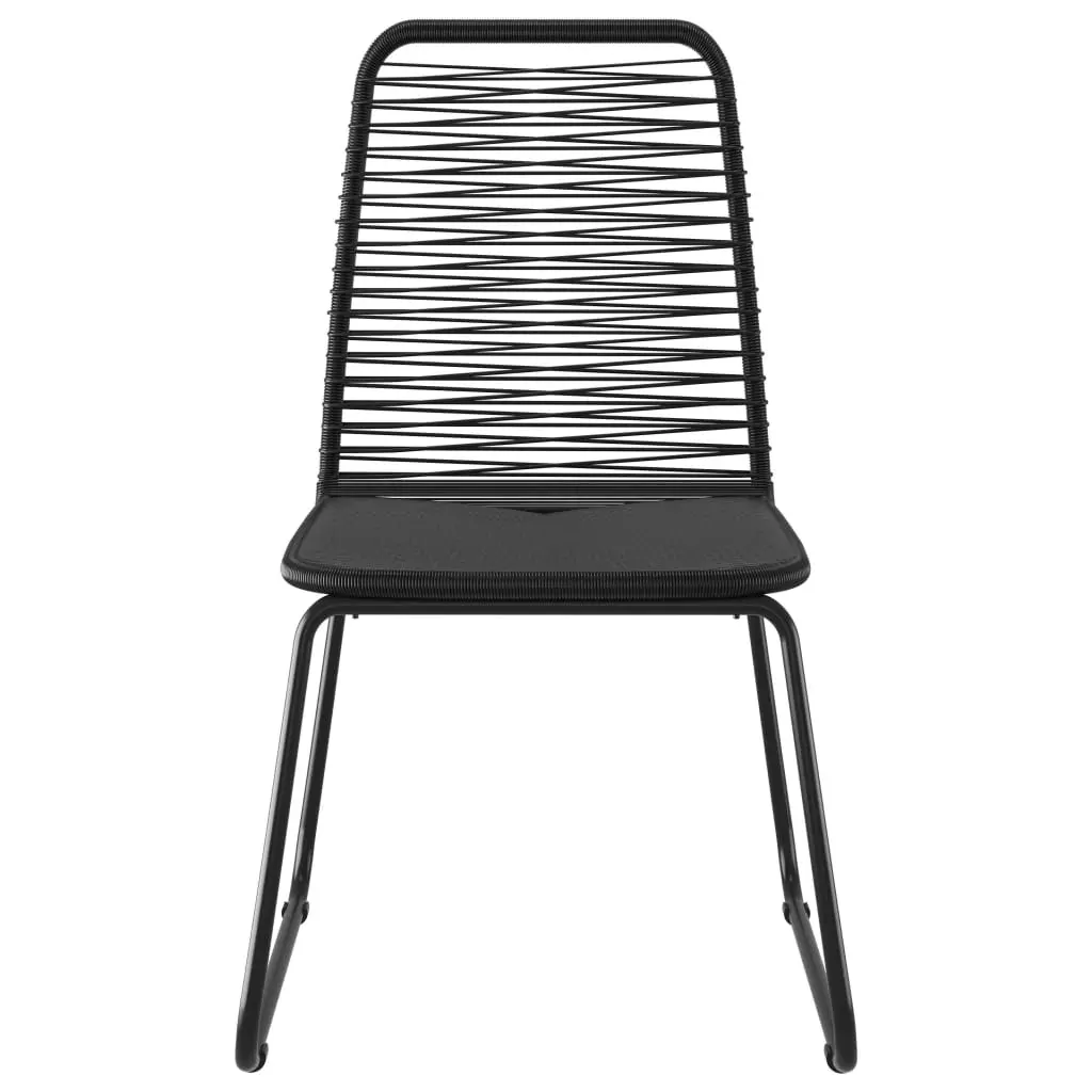 Outdoor Chairs Poly Rattan Black Price