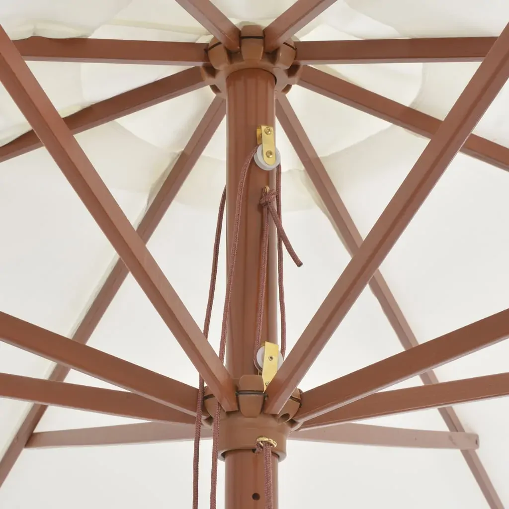 Outdoor Parasol with Wooden Pole 350 cm Price