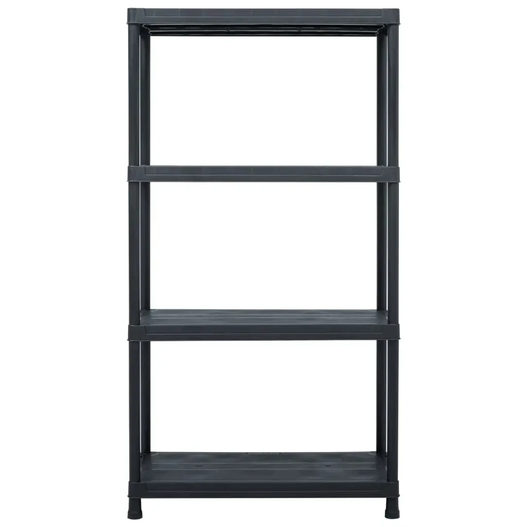 Storage Shelf Rack Black Plastic Price