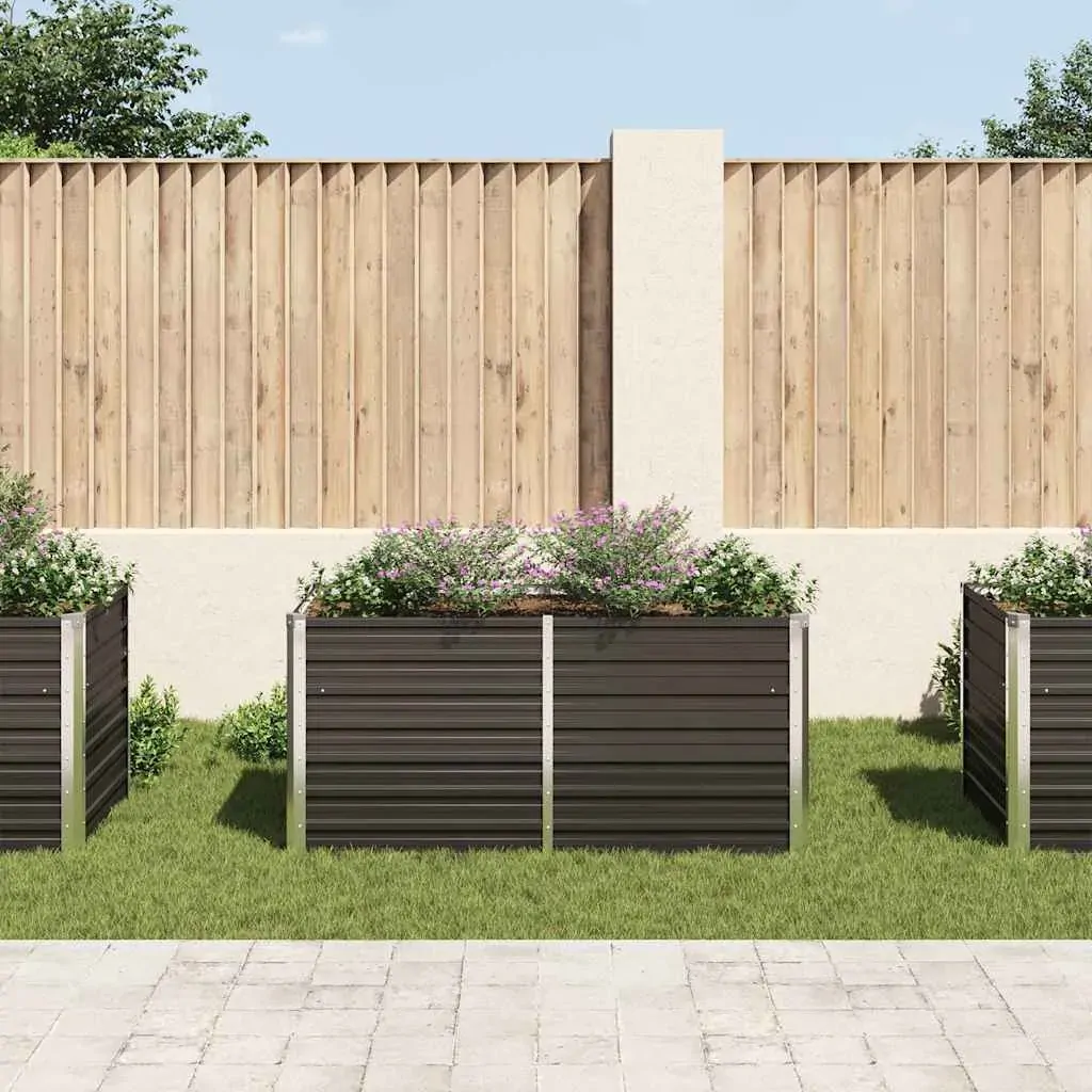 Raised Garden Bed Anthracite Galvanised Steel Price