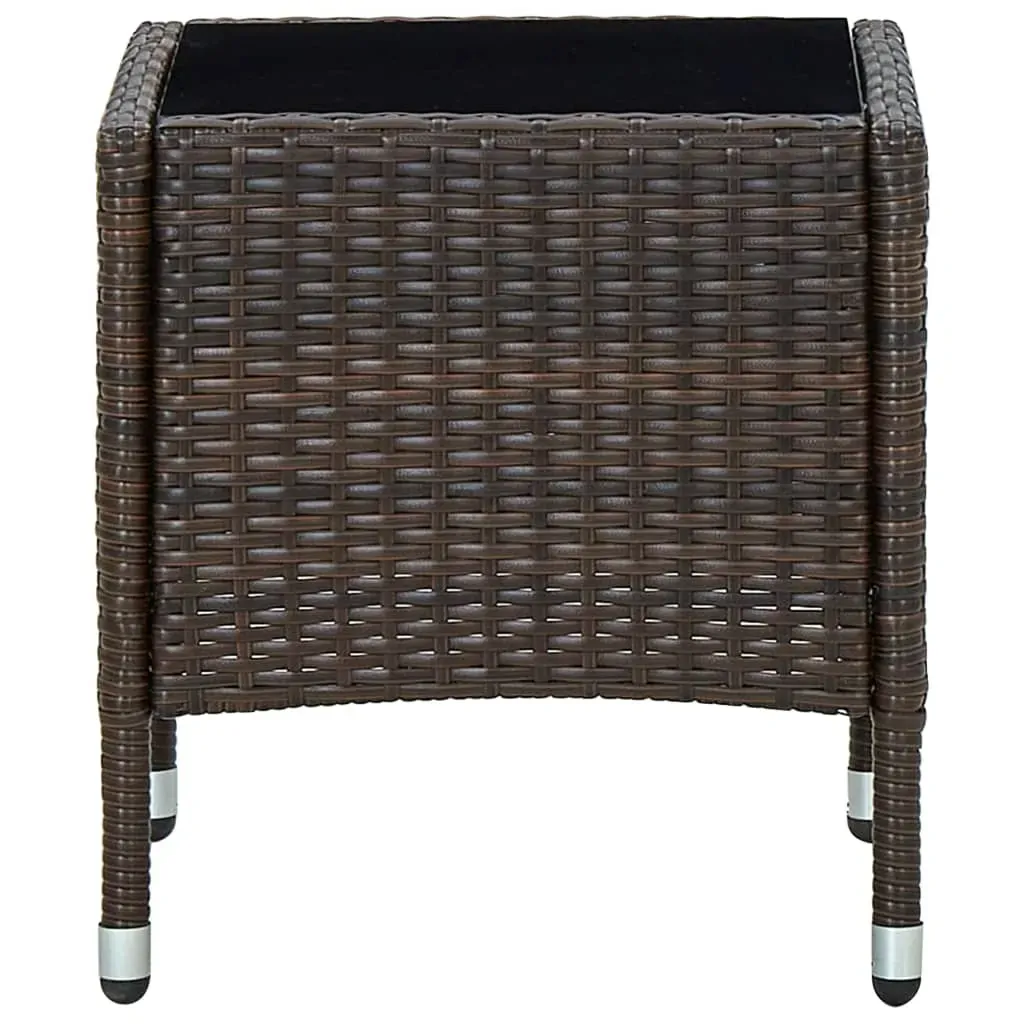 Garden Table 40x40x45 cm Poly Rattan Price