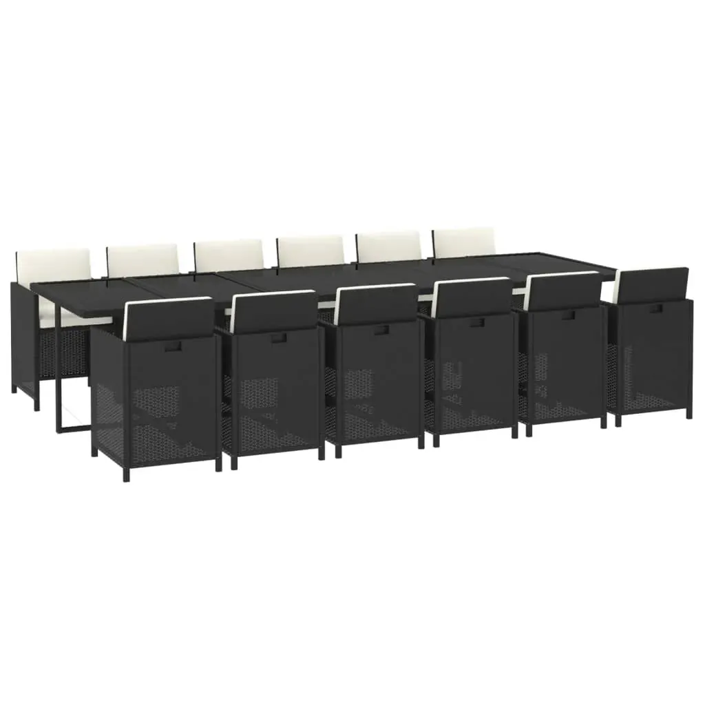 Outdoor Dining Set with Cushions Poly Rattan Price