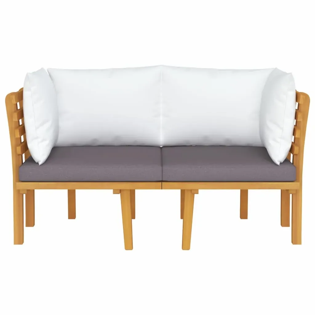 Garden Chair with Cushions Solid Acacia Wood Price