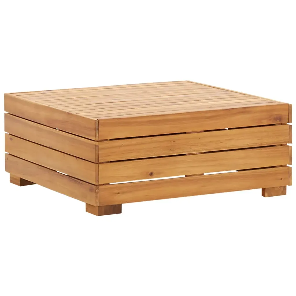 Sectional Footrest 1 pc with Cushion Solid Acacia Wood Price