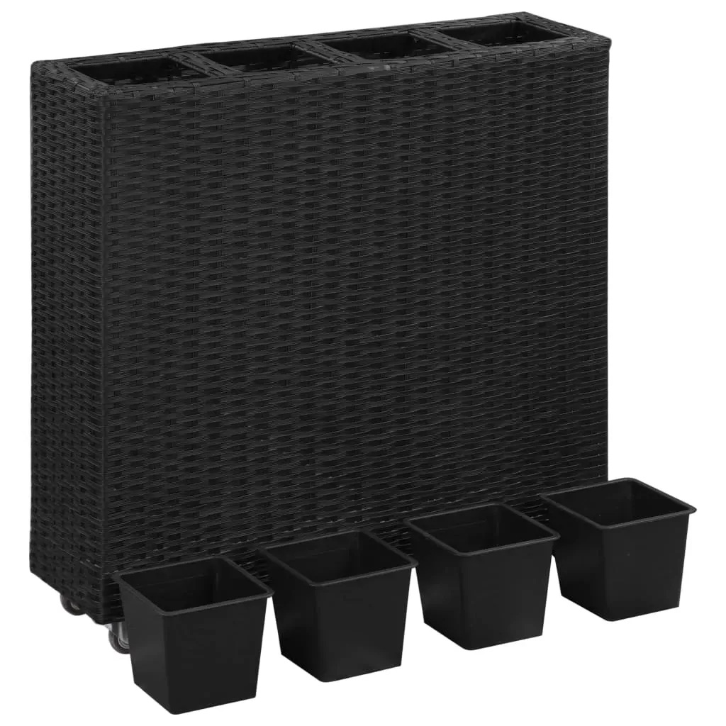 Garden Raised Bed with Pots Poly Rattan Price