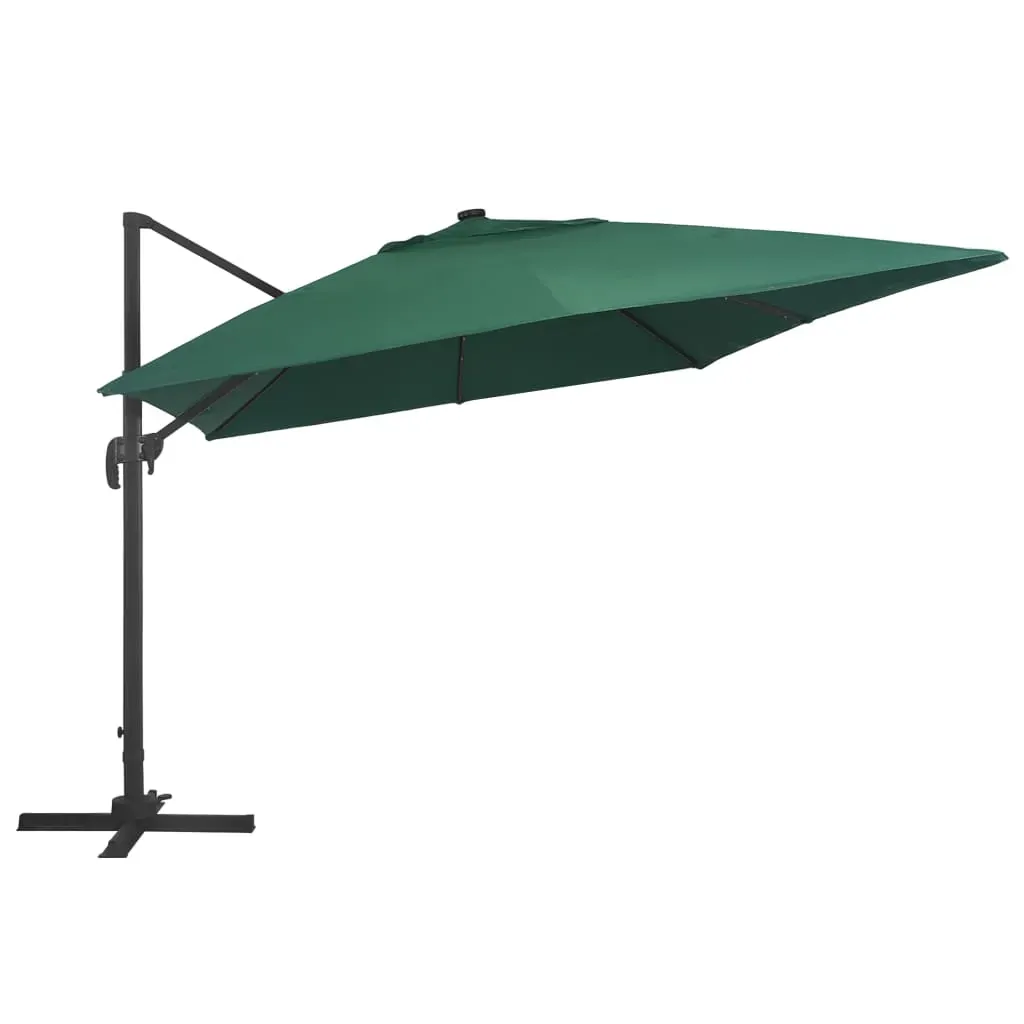 Cantilever Umbrella with LED Lights and Aluminium Pole 400x300 cm Price