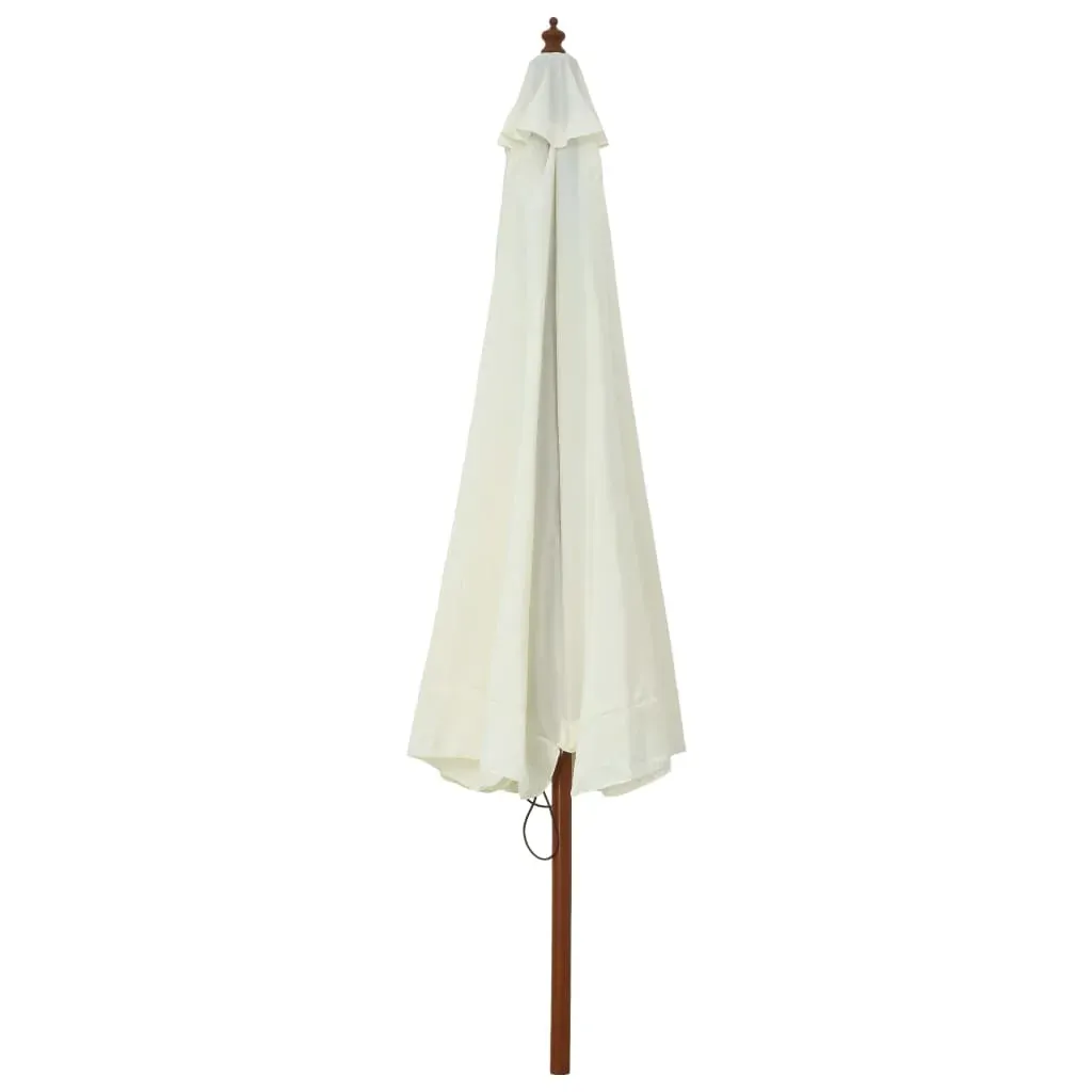 Outdoor Parasol with Wooden Pole 330 cm Price