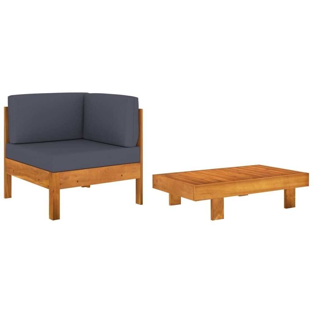 Garden Sofa Bench with Cushions Solid Acacia Wood Price