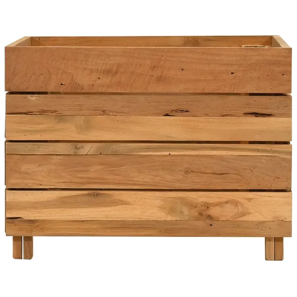 Raised Bed Recycled Teak and Steel Price
