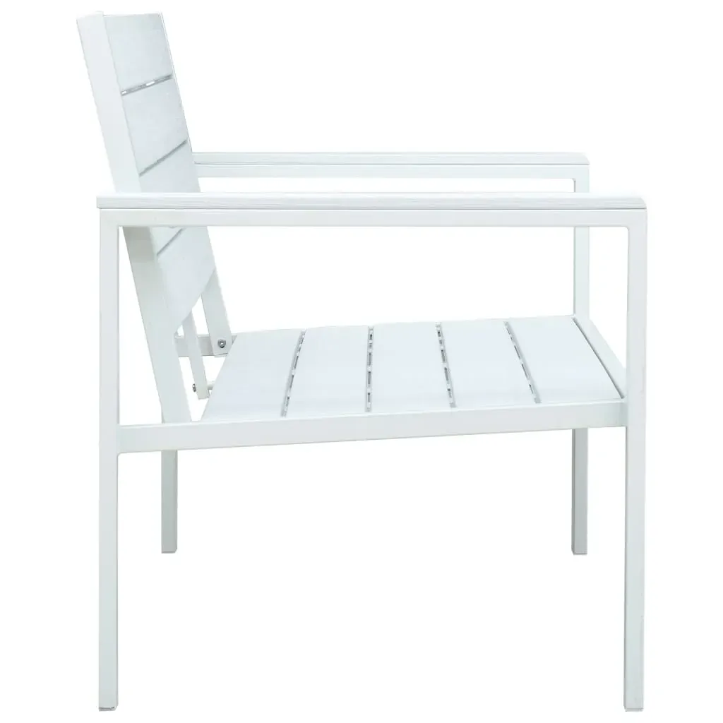 Garden Bench 120 cm HDPE Wood Look Price