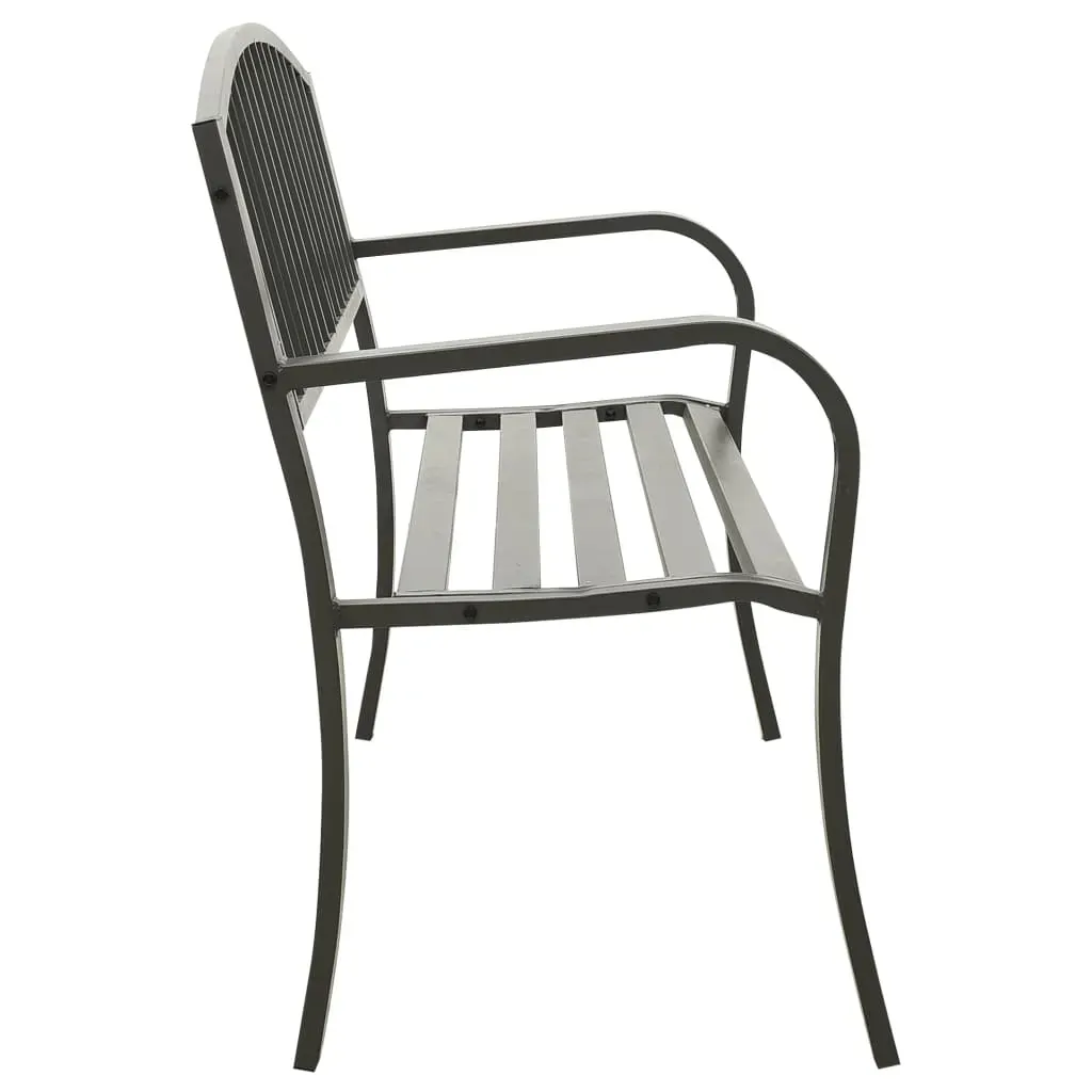 Garden Bench 125 cm Steel Price