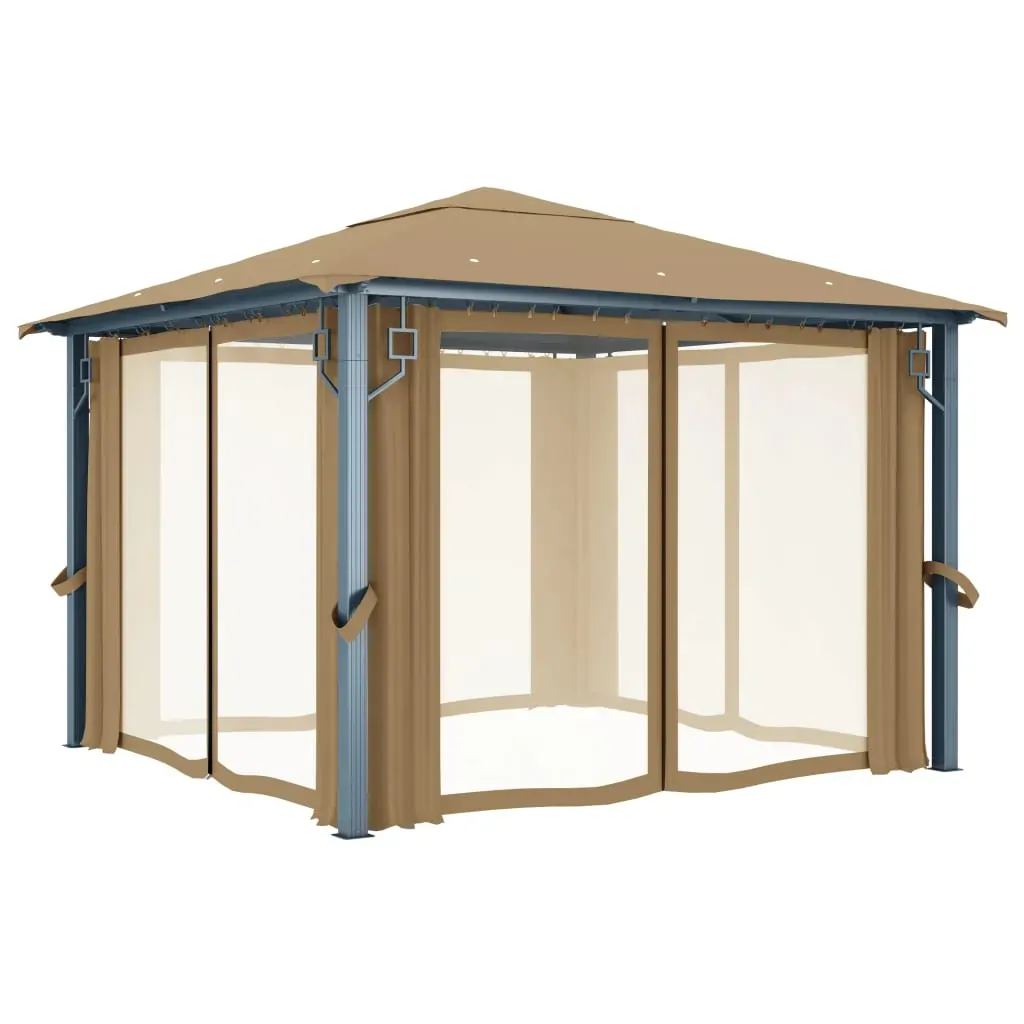 Gazebo with Curtain Aluminium Price