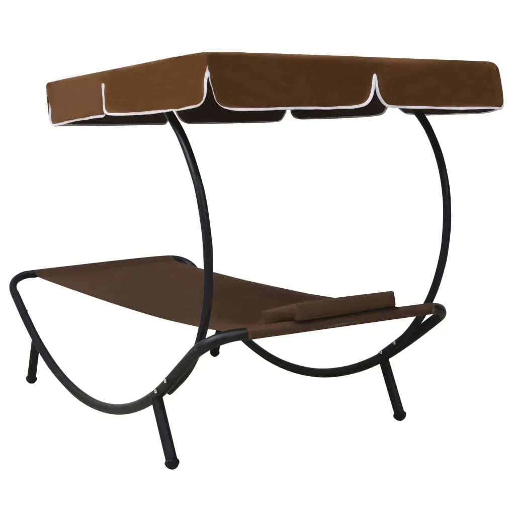 Outdoor Lounge Bed with Canopy & Pillow Price