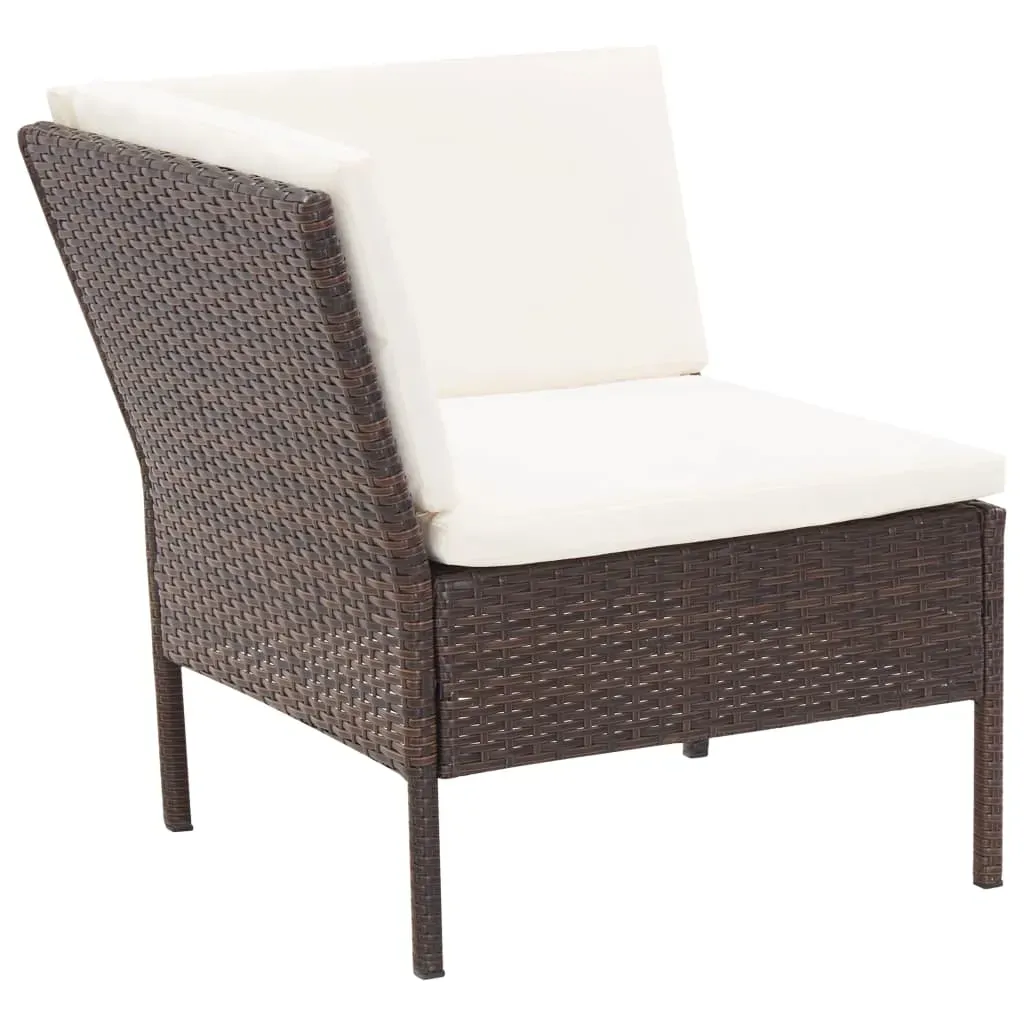 6 Piece Garden Lounge Set with Cushions Poly Rattan Price