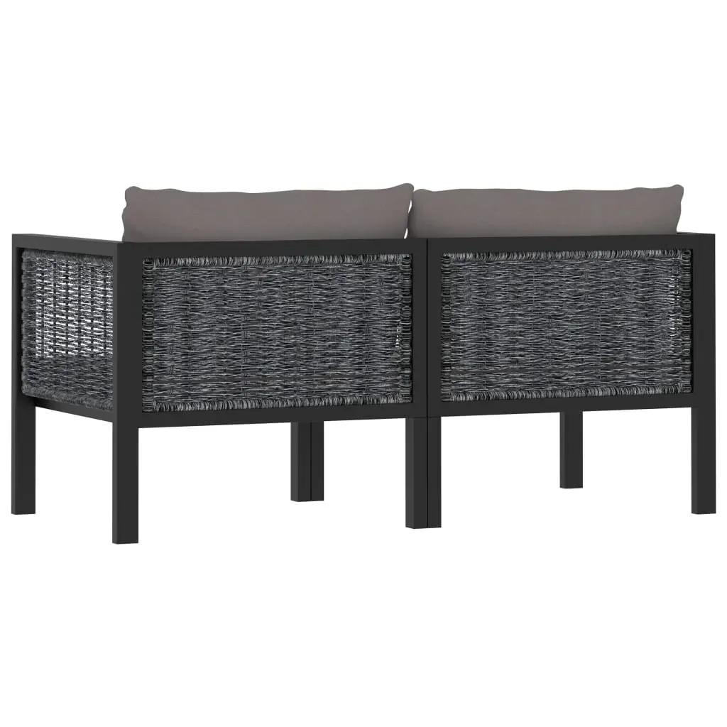 Sofa with Cushions Anthracite Poly Rattan Price