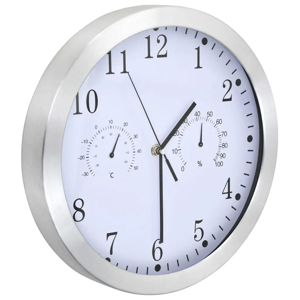 Wall Clock with Quartz Movement Hygrometer and Thermometer 30 cm Price