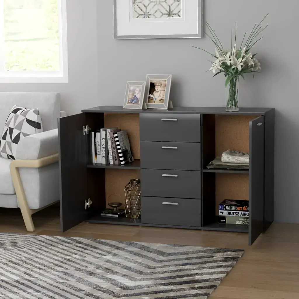 Sideboard 120x35.5x75 cm Engineered Wood Price
