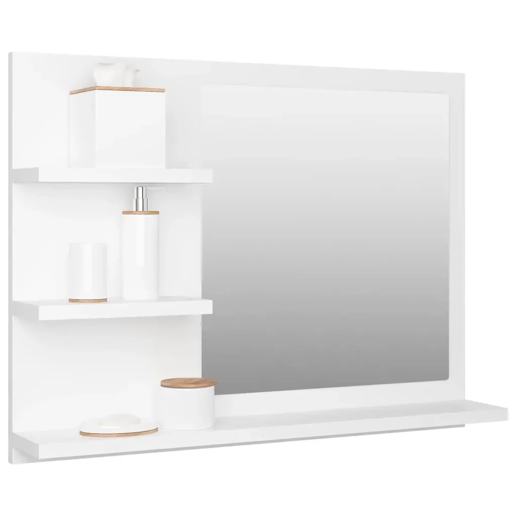 Bathroom Mirror 60x10.5x45 cm Engineered Wood Price
