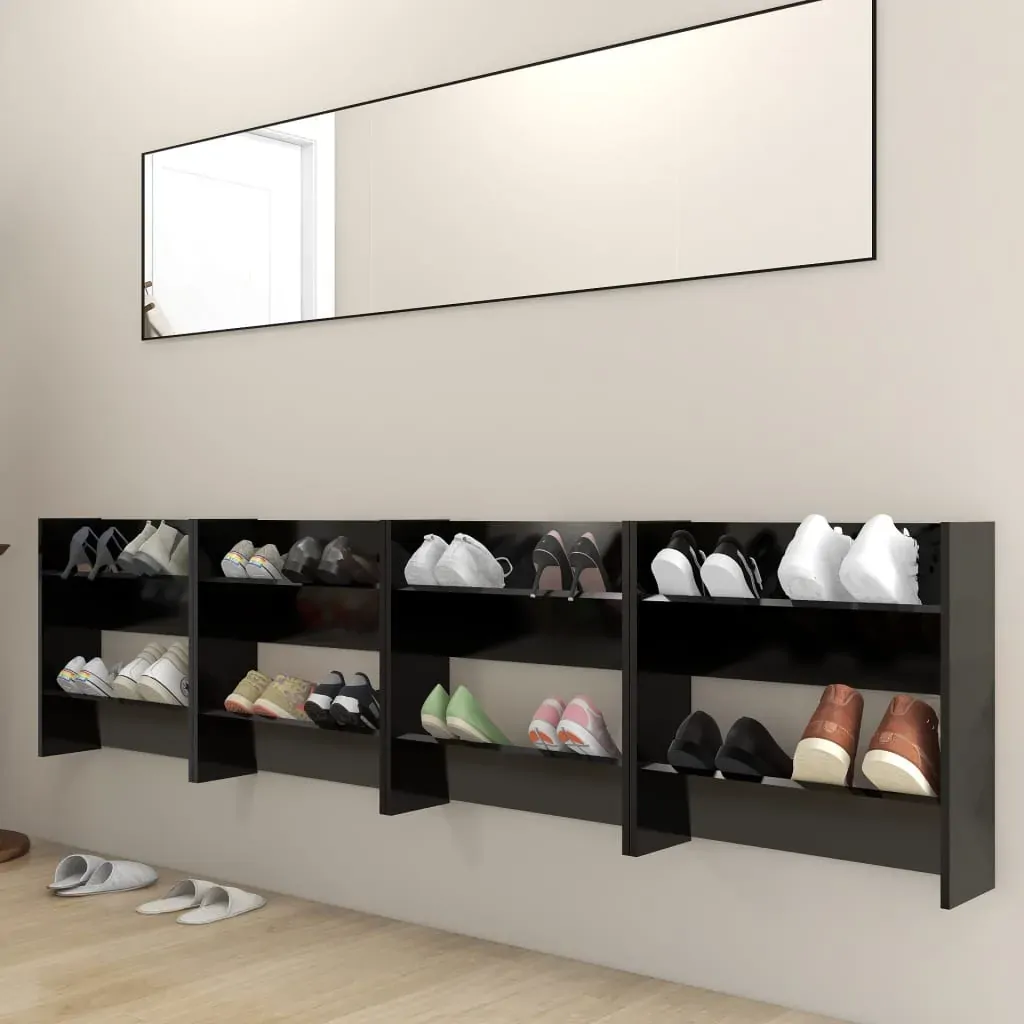 Wall Shoe Cabinet Engineered Wood Price