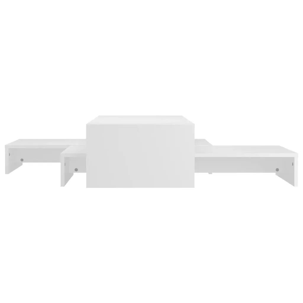 Nesting Coffee Table Set 100x100x26.5 cm Engineered Wood Price