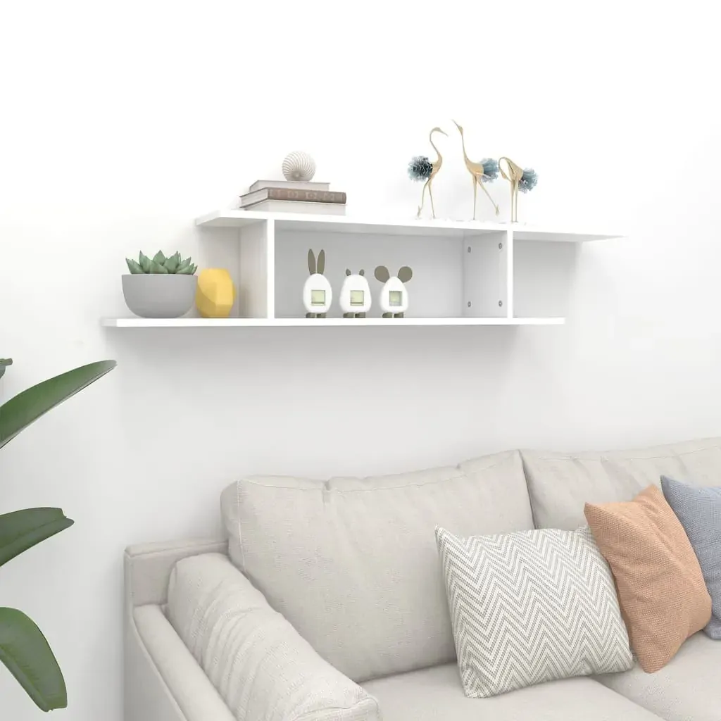 Albertville Wall-Mounted TV Shelf 125x18x23 cm Engineered Wood Price