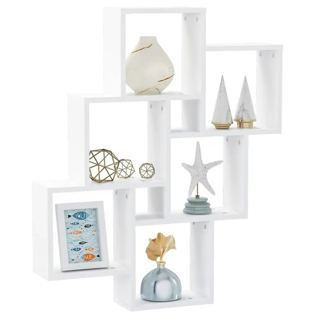 Wall Cube Shelf 78x15x93 cm Engineered Wood Price