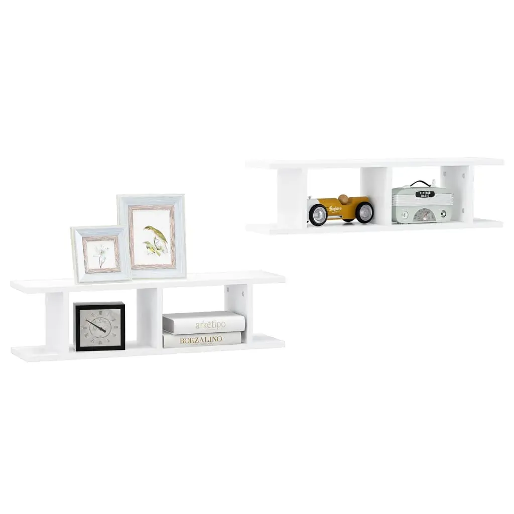 Wall Shelves 2 pcs Engineered Wood Price
