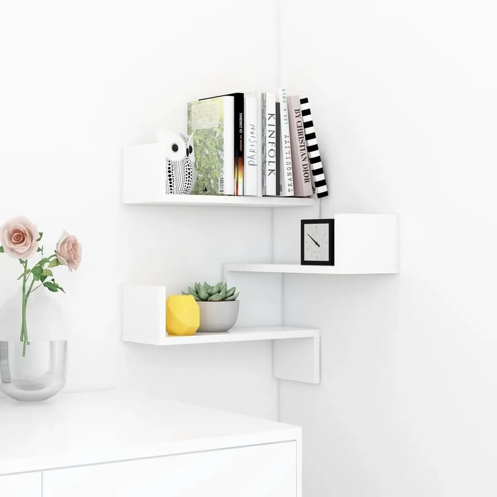Wall Corner Shelf 40x40x50 cm Engineered Wood Price