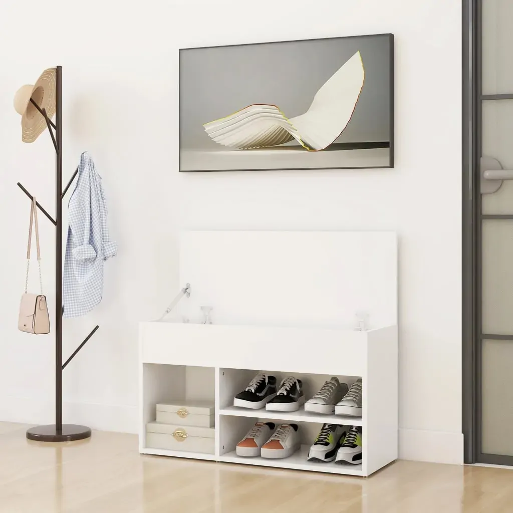 Shoe Bench 80x30x45 cm Engineered Wood Price