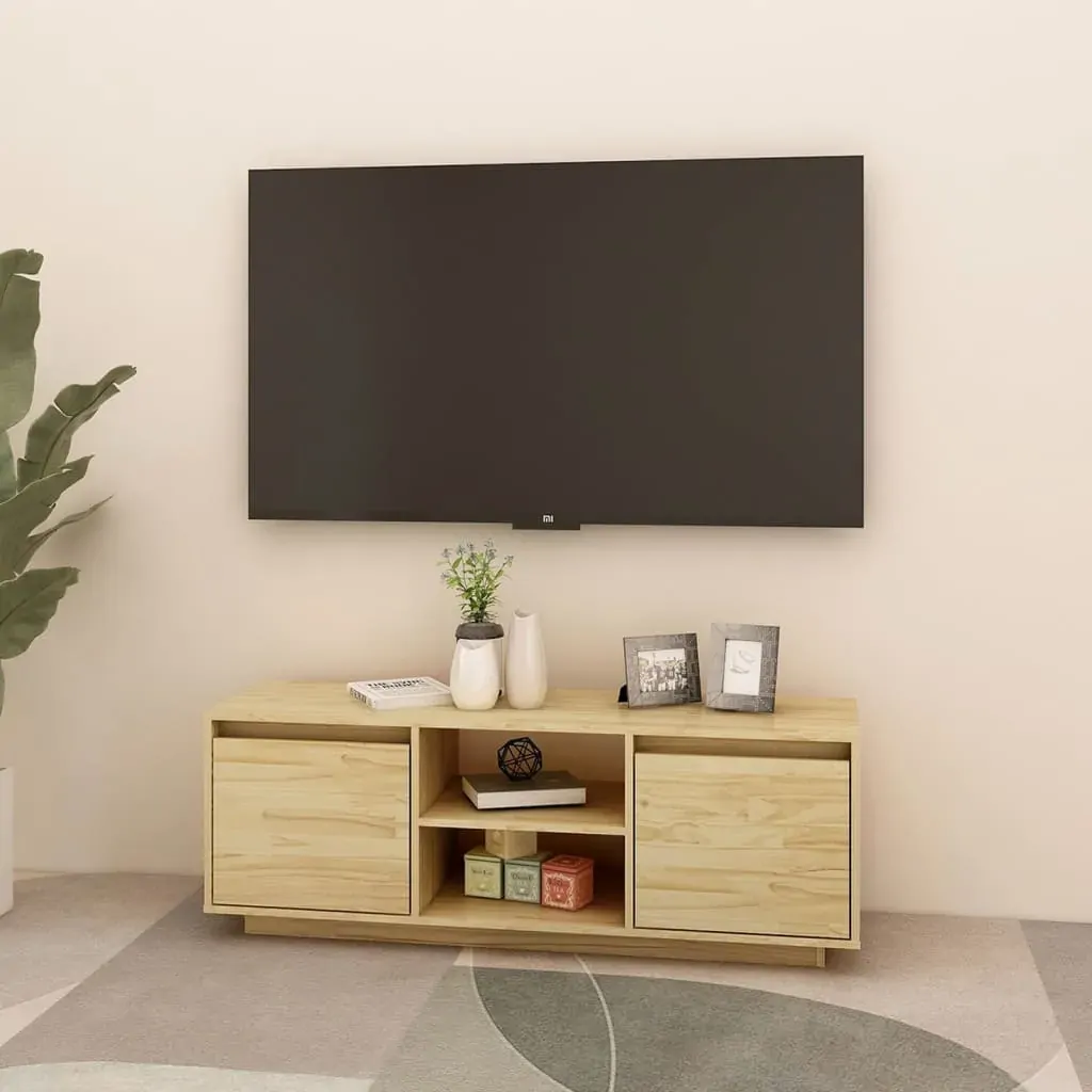Hermantown TV Cabinet 110x30x40 cm Solid Pinewood Price