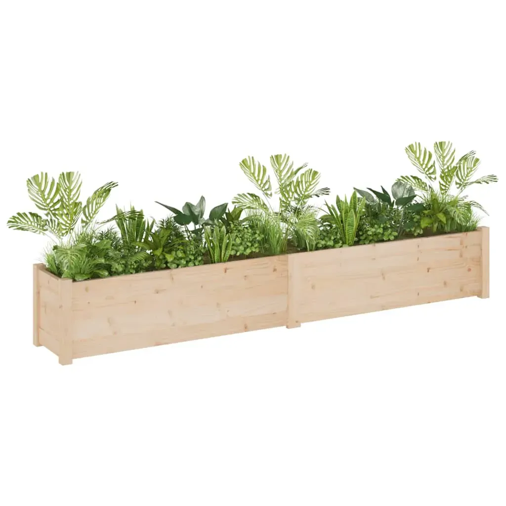 Garden Planter 200x31x31 cm Solid Pinewood Price