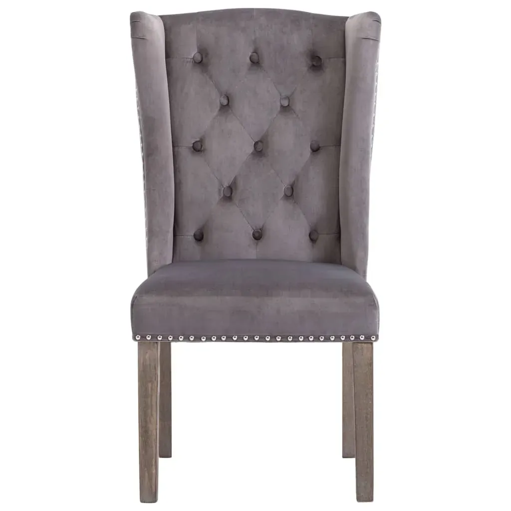 Dining Chair Grey Velvet Price