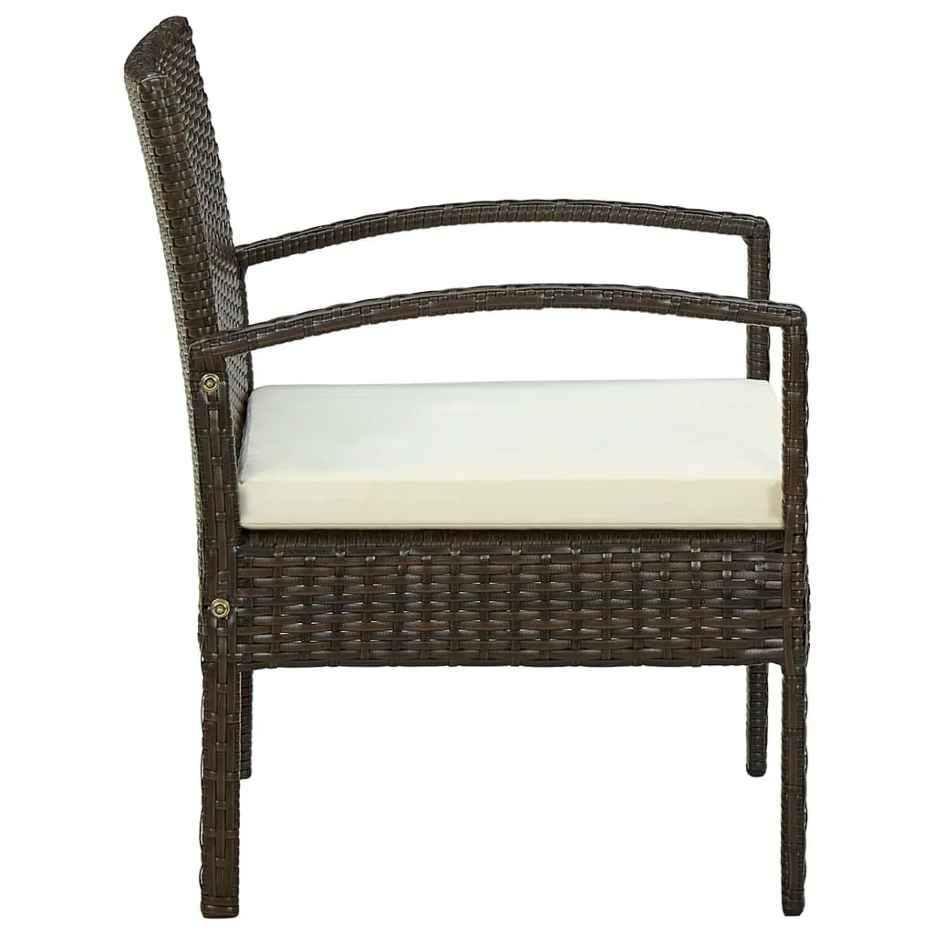 Garden Chair with Cushion Poly Rattan Price